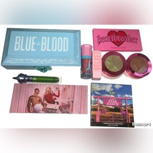 Jeffree Star Cosmetics Blue Blood & More Bundle Lot Huge Palettes Highlighter